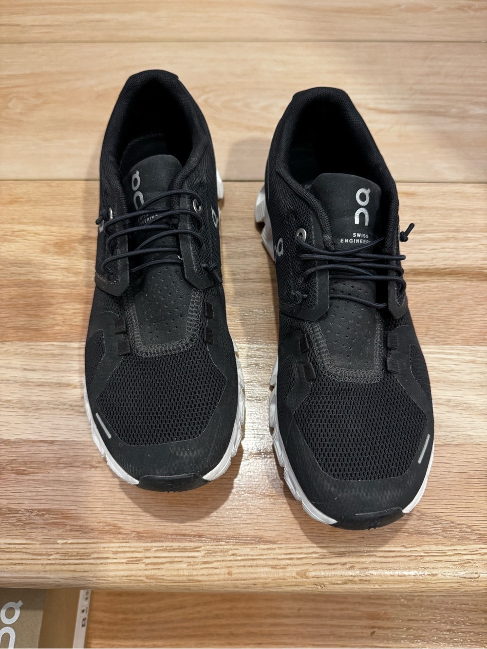 On Cloudnova Women's Black Athletic Shoes with White Soles
